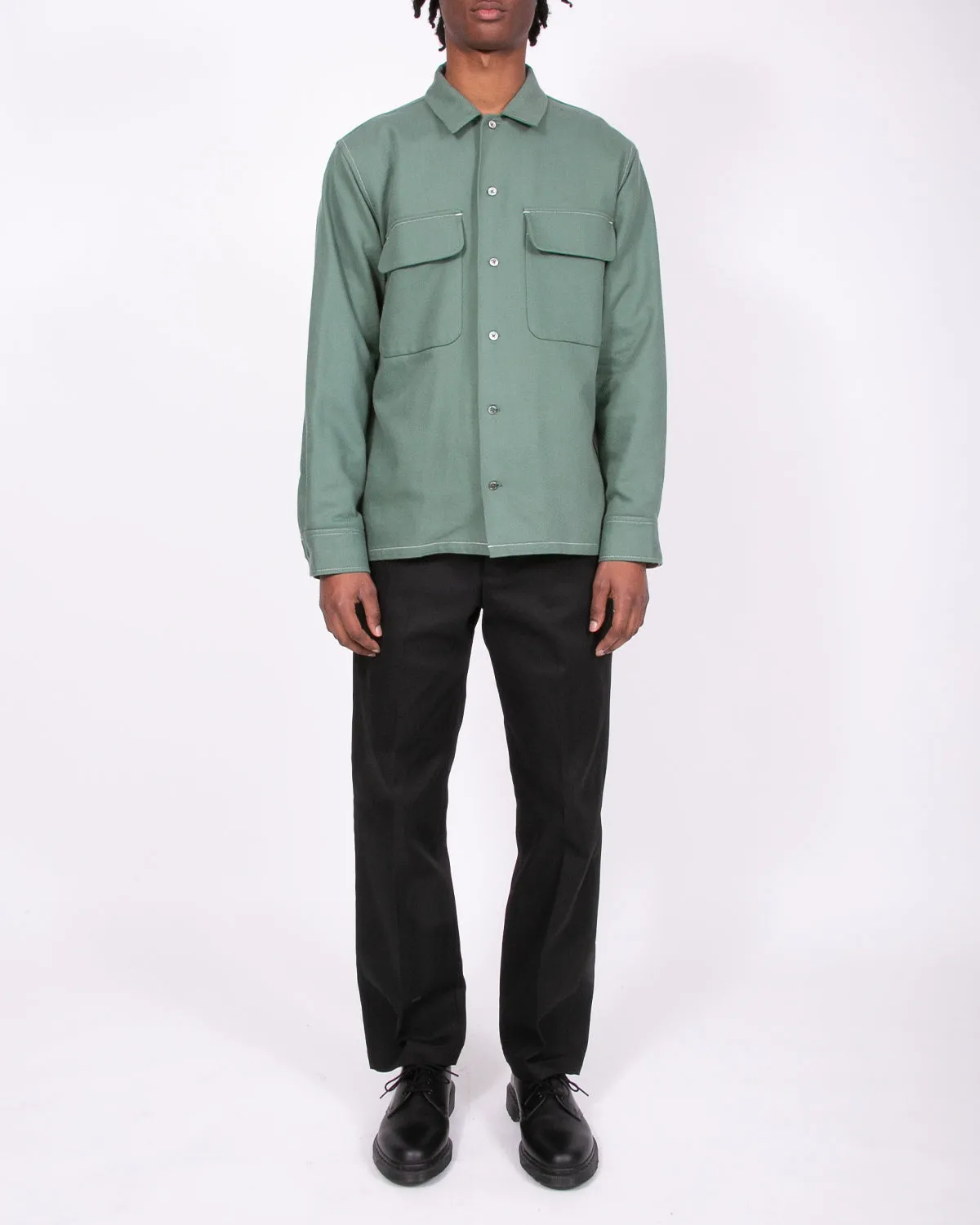 LS Boxy Shirt - Slate