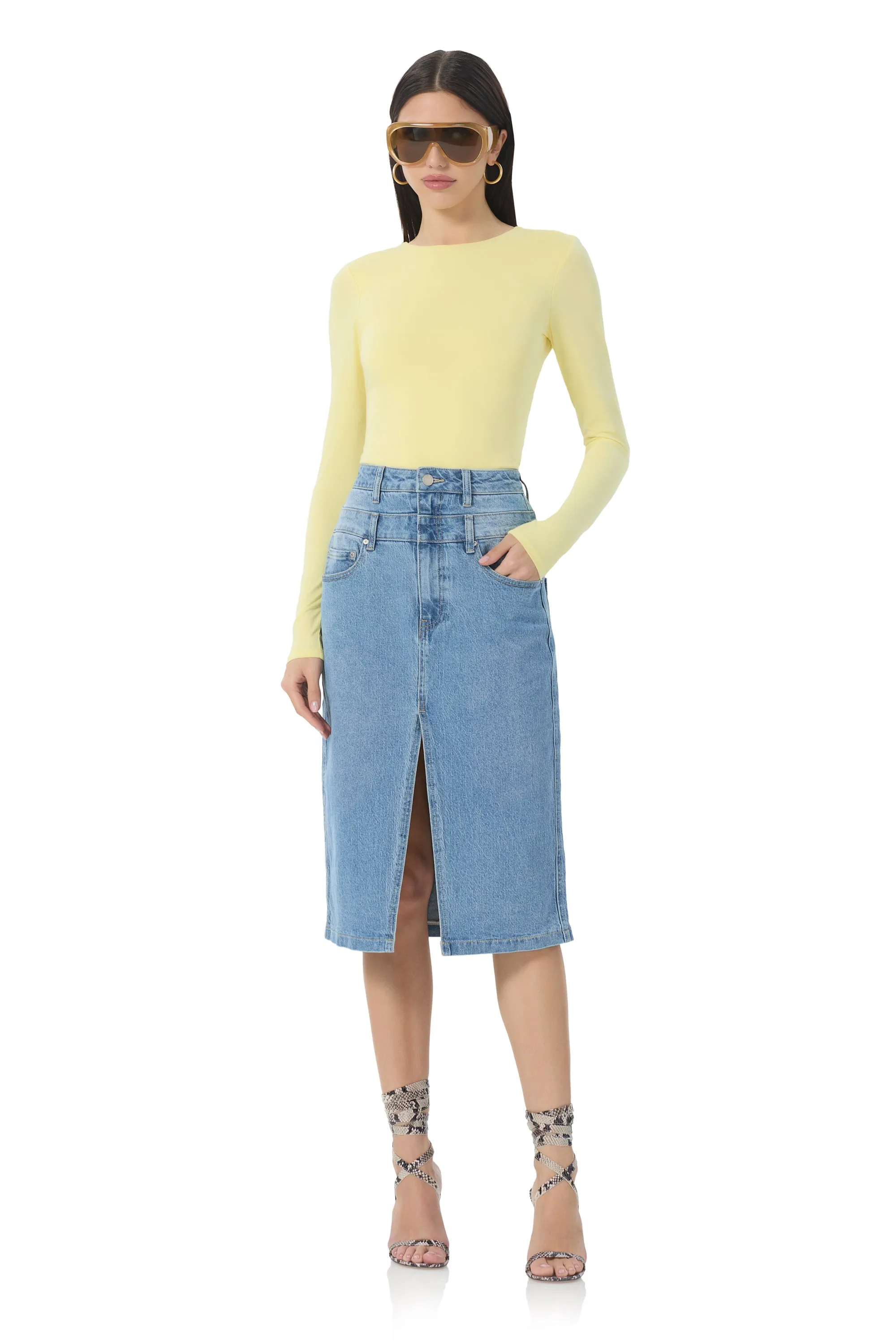 Maison Midi Skirt - South Pacific Wash