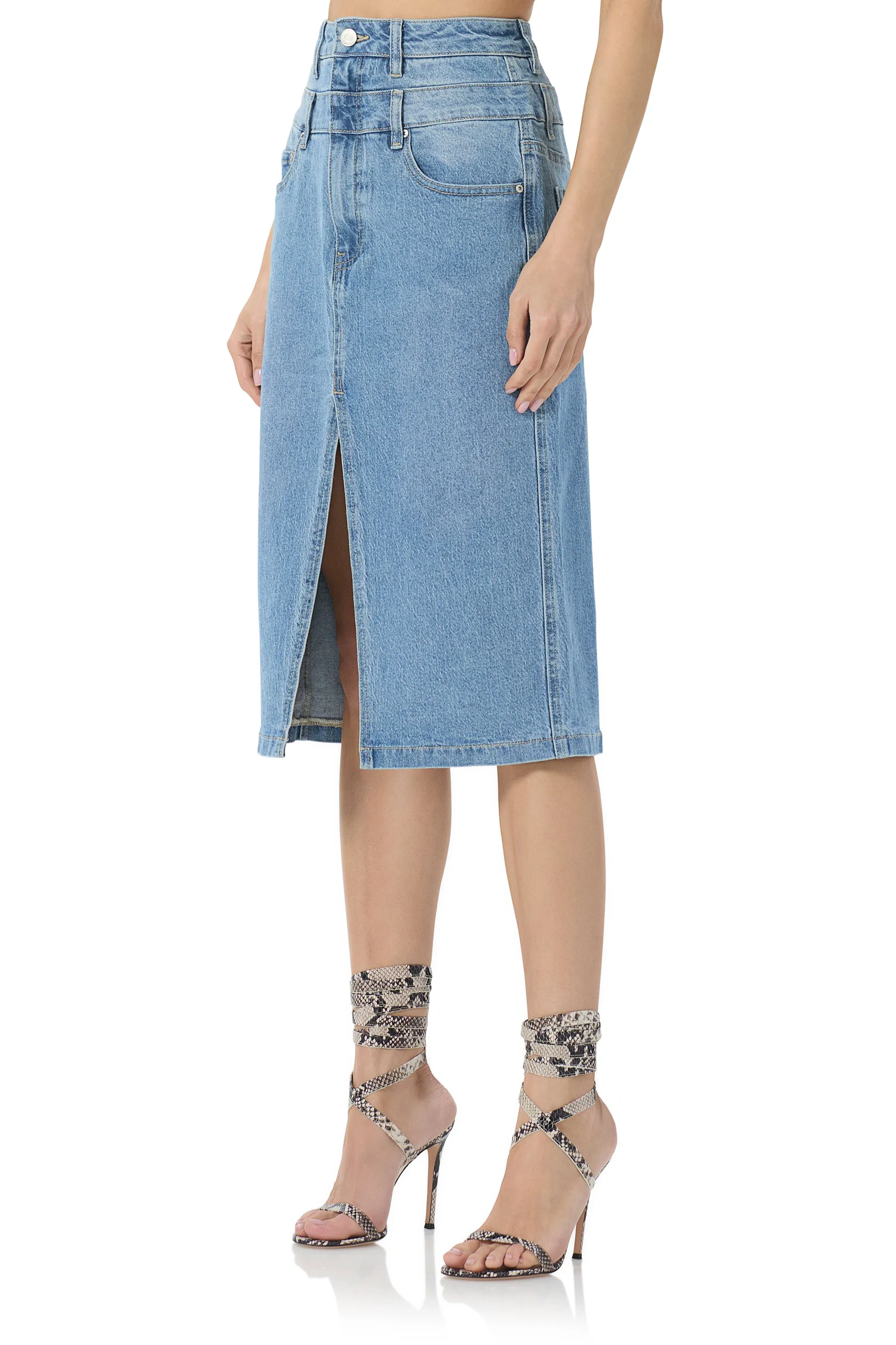 Maison Midi Skirt - South Pacific Wash