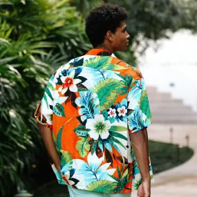 Men's Retro Shirt - Waiola Orange