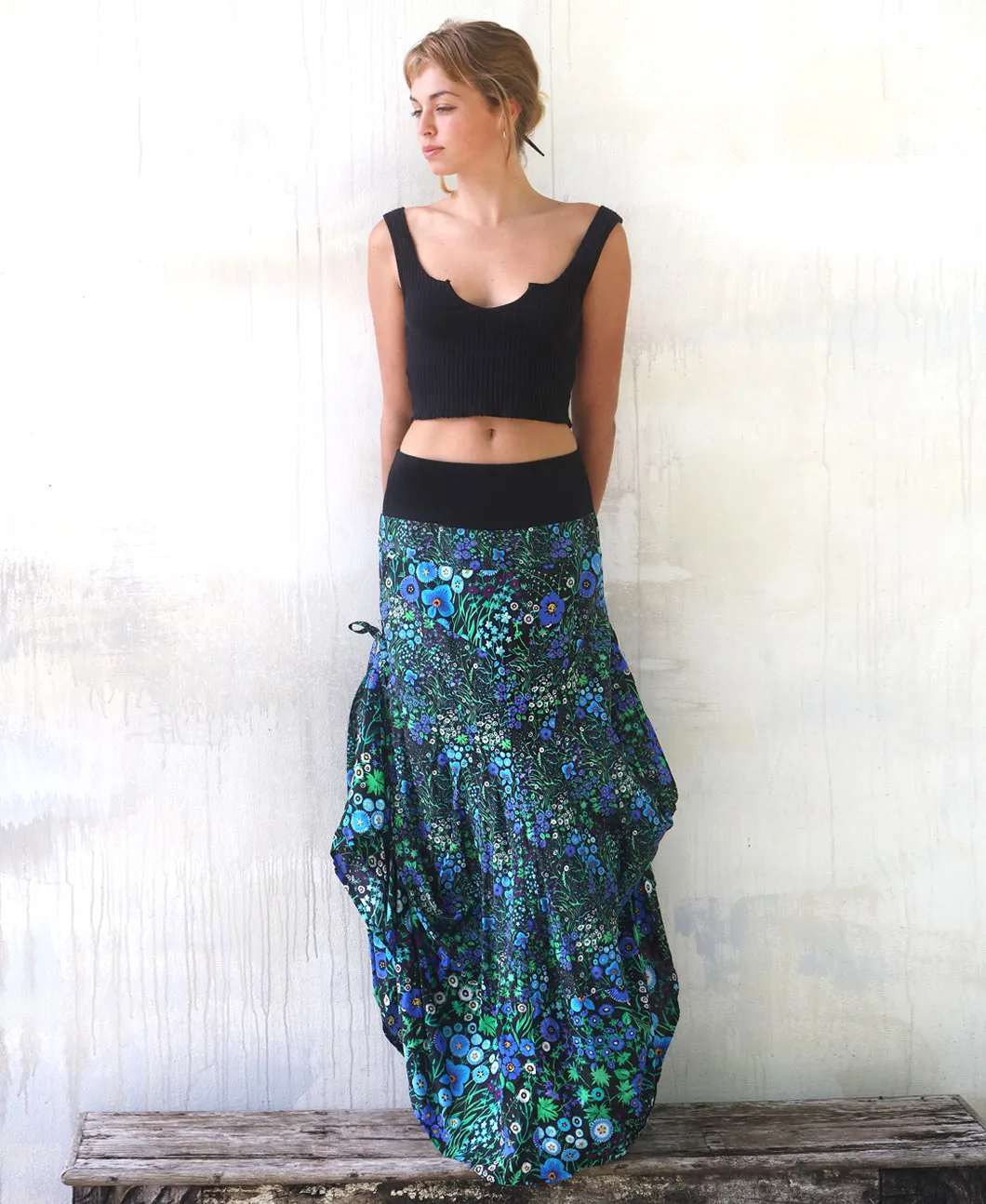 Mountain Flower Maxi Skirt