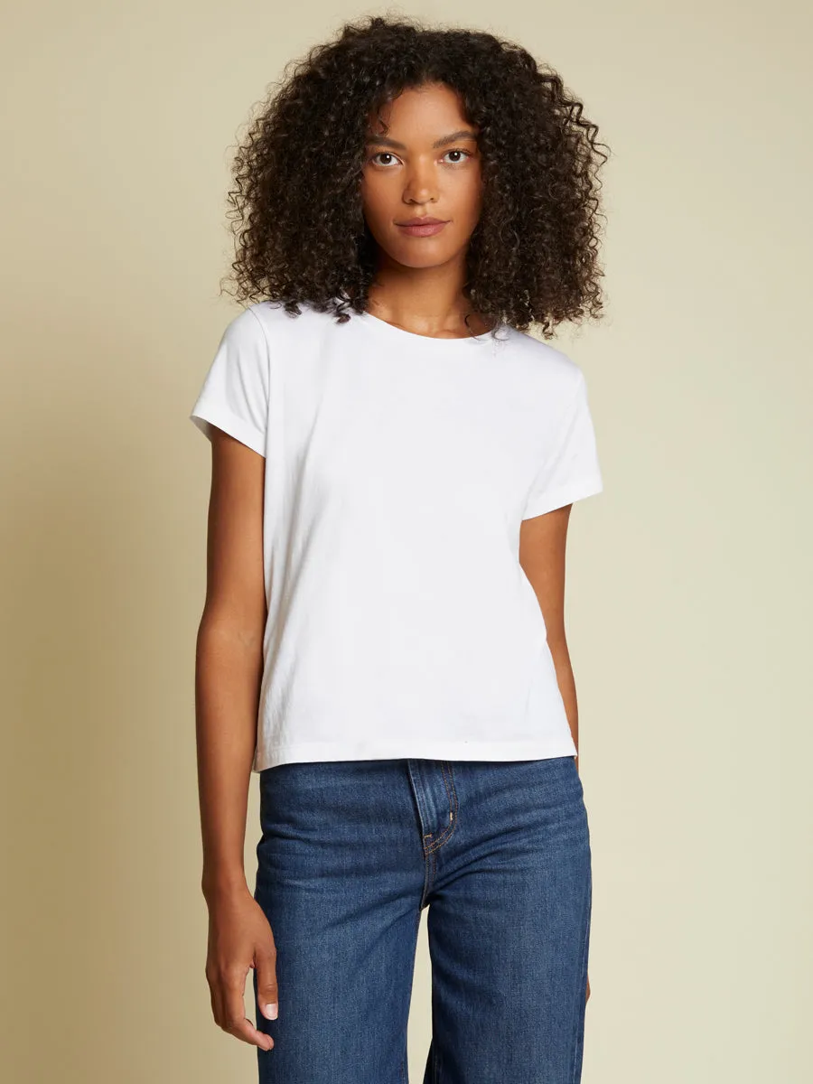 Nation LTD - Goldie Boxy Tee in White