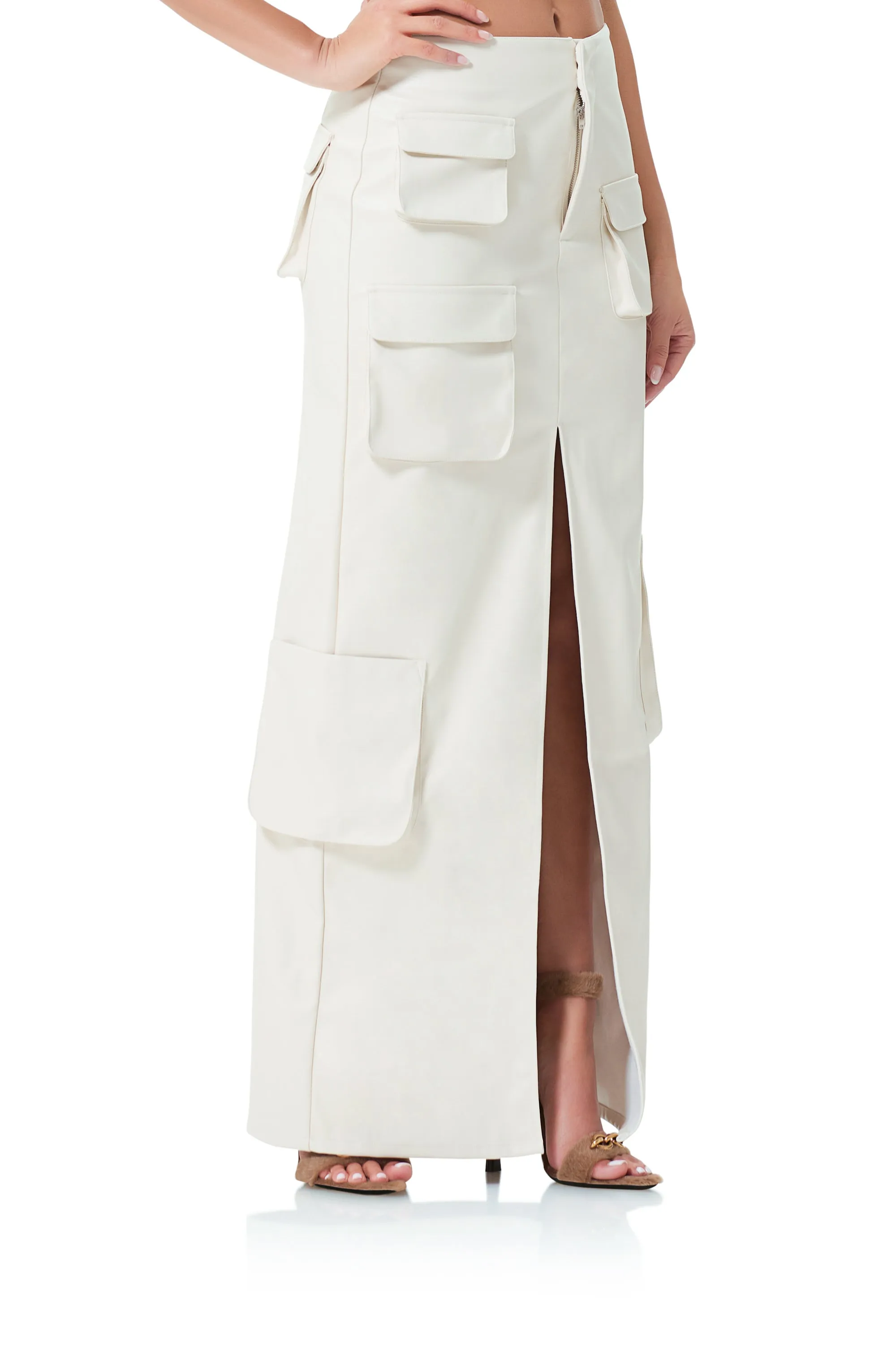 Nova Maxi Skirt - Ivory