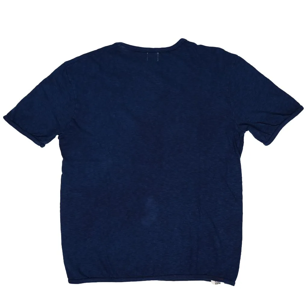 OD LW Super Slub Indigo Dyed Henley