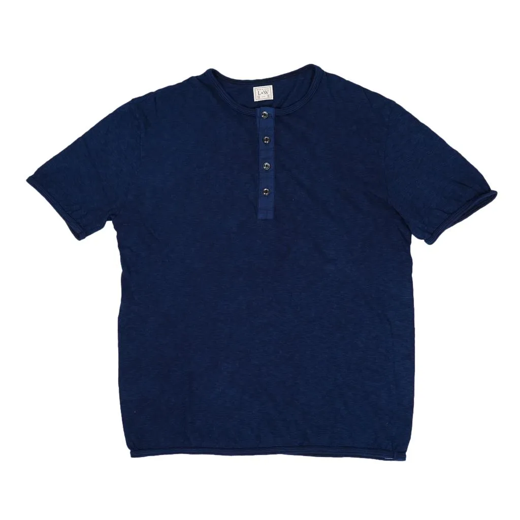 OD LW Super Slub Indigo Dyed Henley