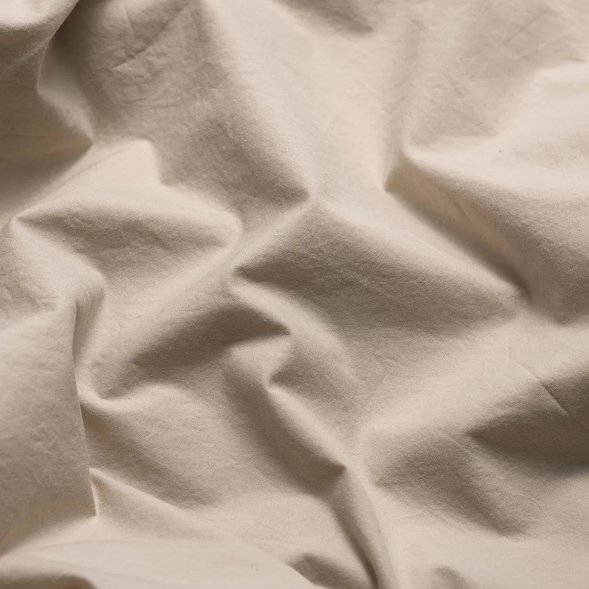 Parchment Washed Cotton Percale Flat Sheet