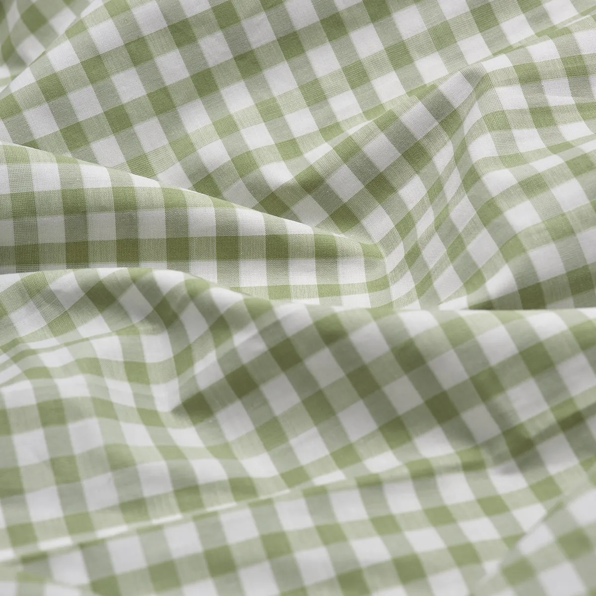 Pear Small Gingham Cotton Flat Sheet