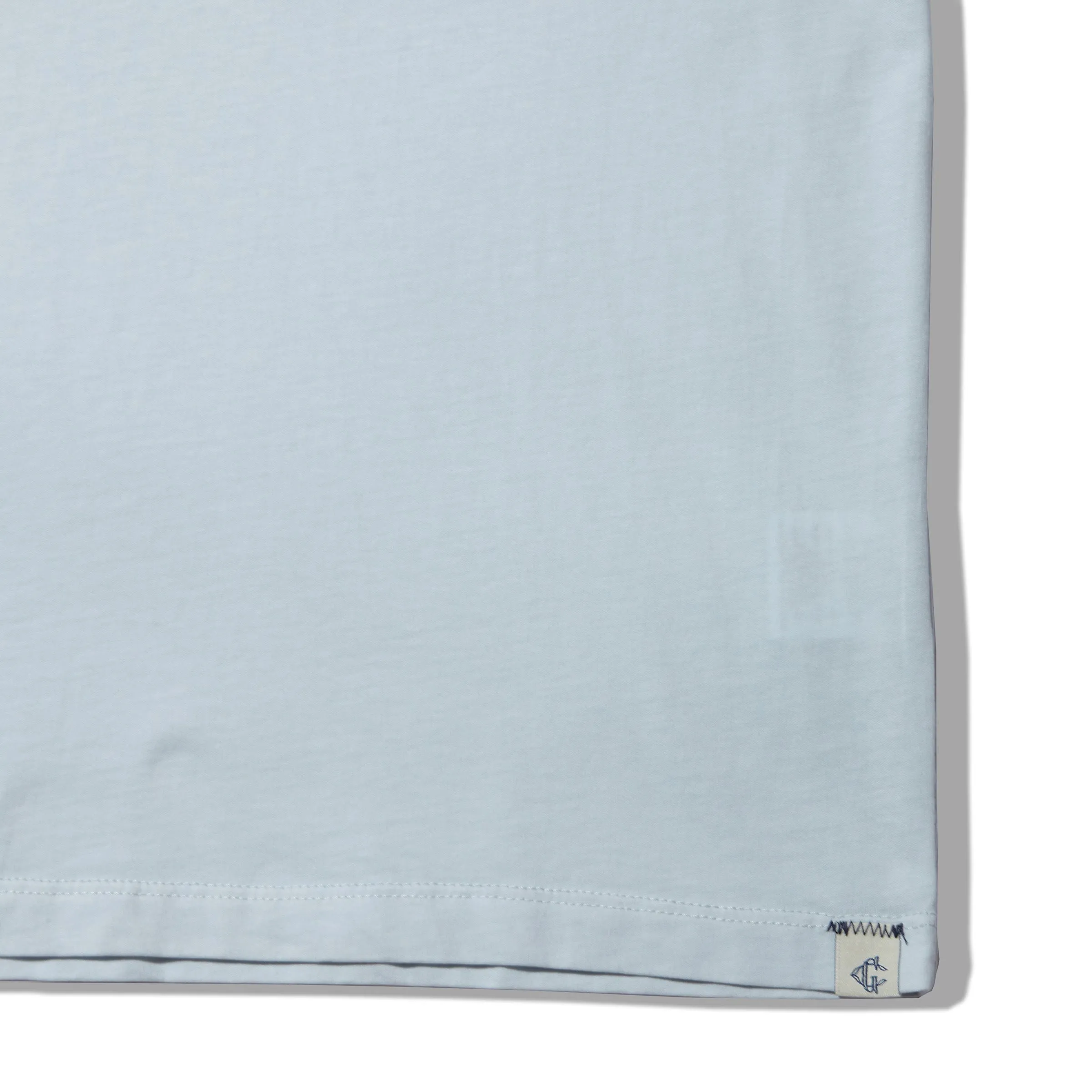 Pima Cotton Pocket Tee - Ice Flow