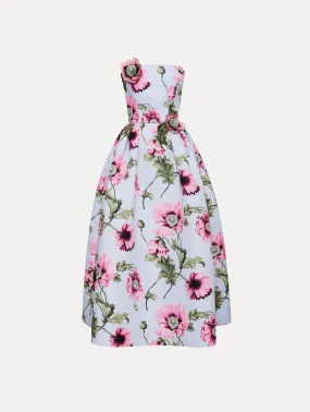 Poppy Embroidered Strapless Dress