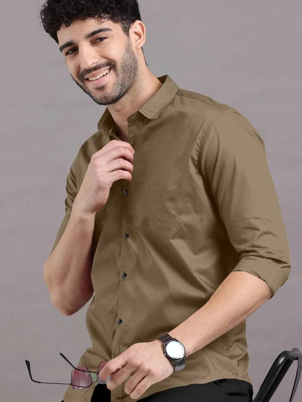 Premium Bronze Solid Shirt