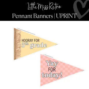 "Hooray" Classroom Banners | Retro Classroom Decor | UPRINT | Little Miss Retro | Schoolgirl Style