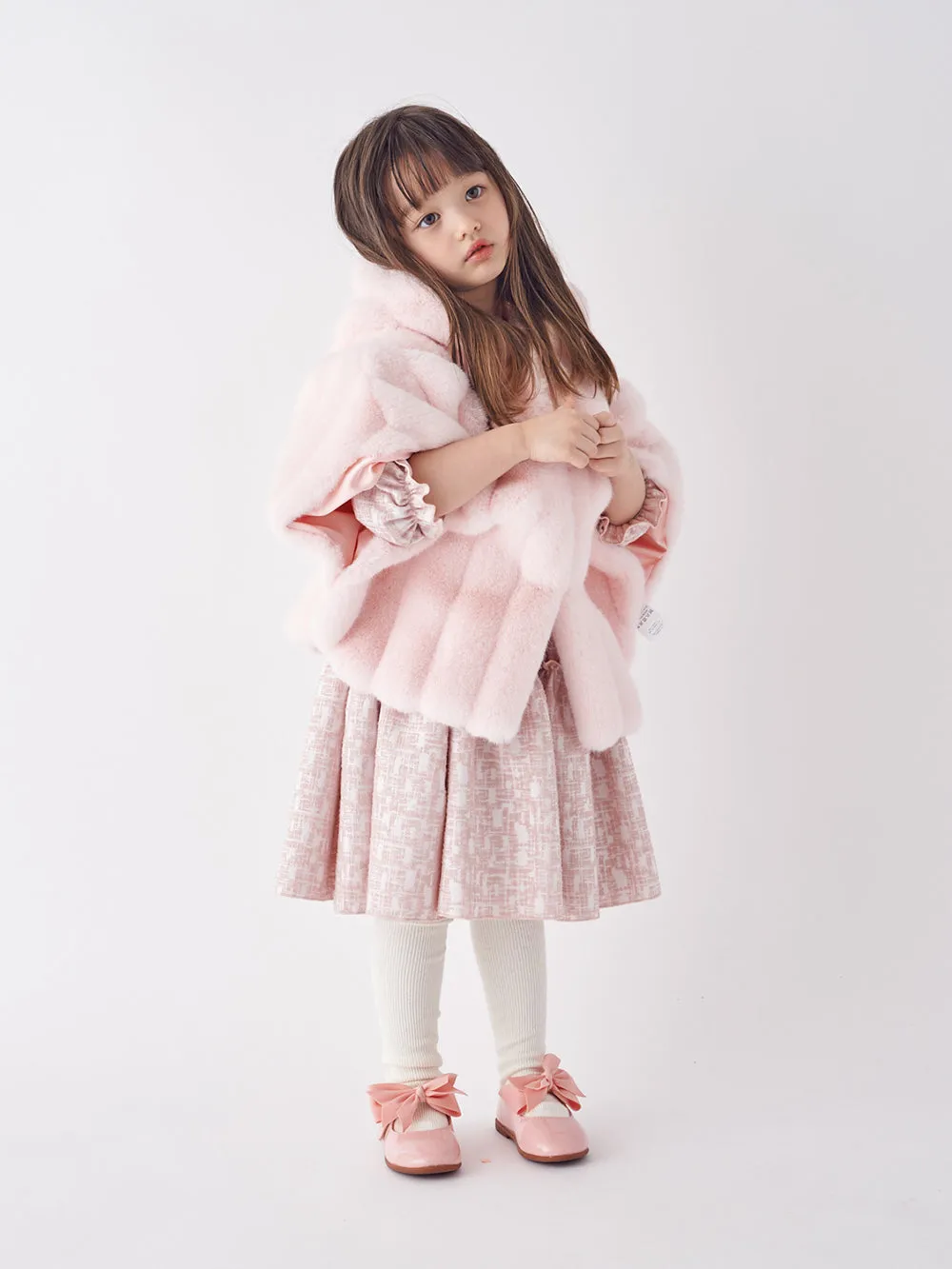 [REFURB] KIDS FAUX FUR HE PONCHO