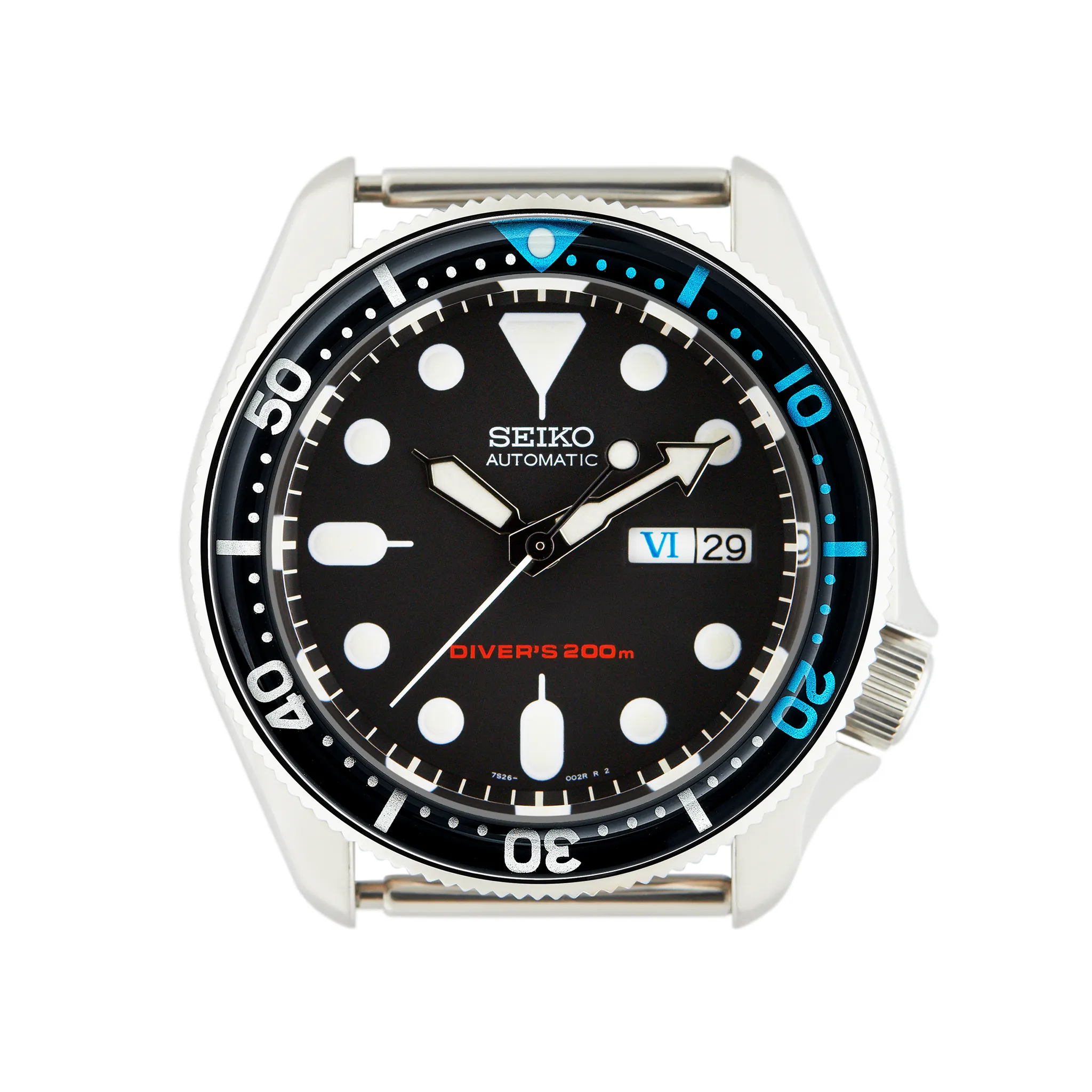 SKX007/SRPD Glass Bezel Insert: Seiko Style Blue