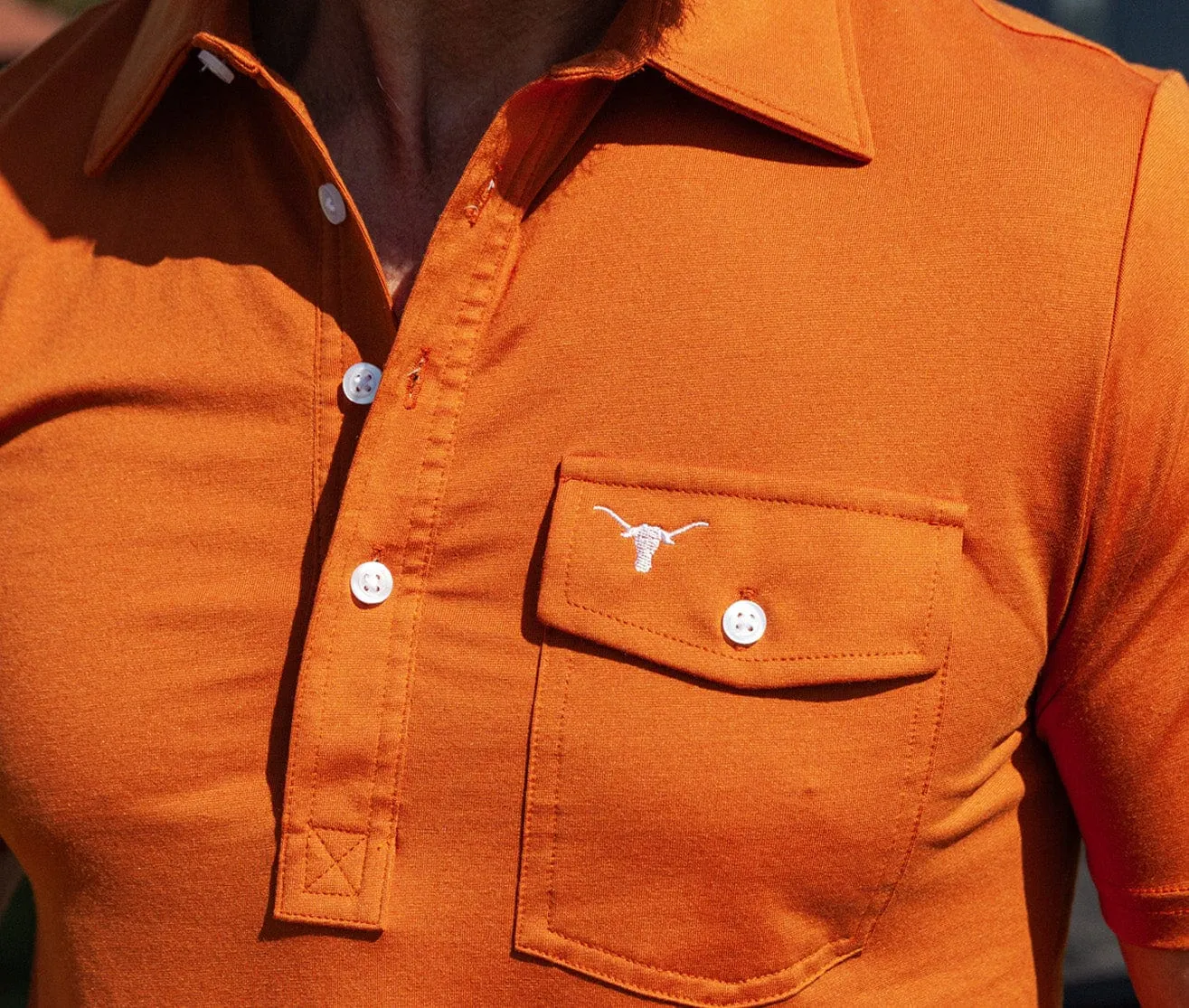 Texas - Coach's Performance Players Shirt - Longhorn - Burnt Orange