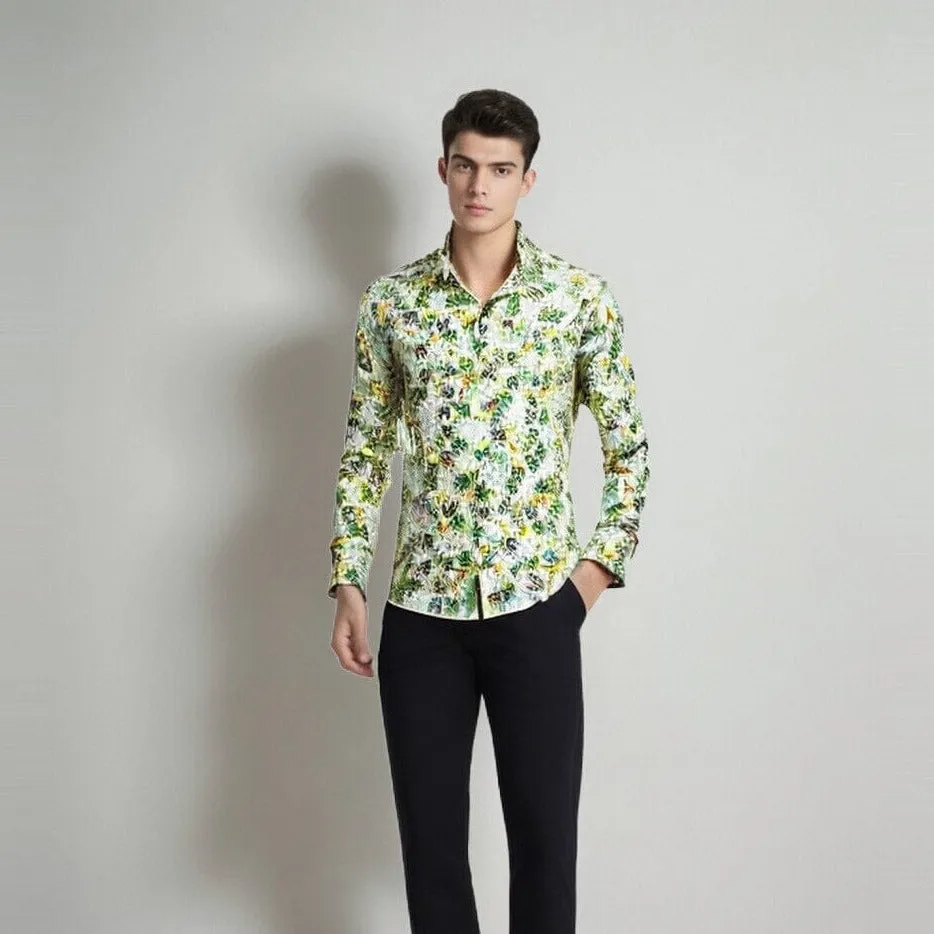 The Lysander Long Sleeve Floral Shirt - Multiple Colors