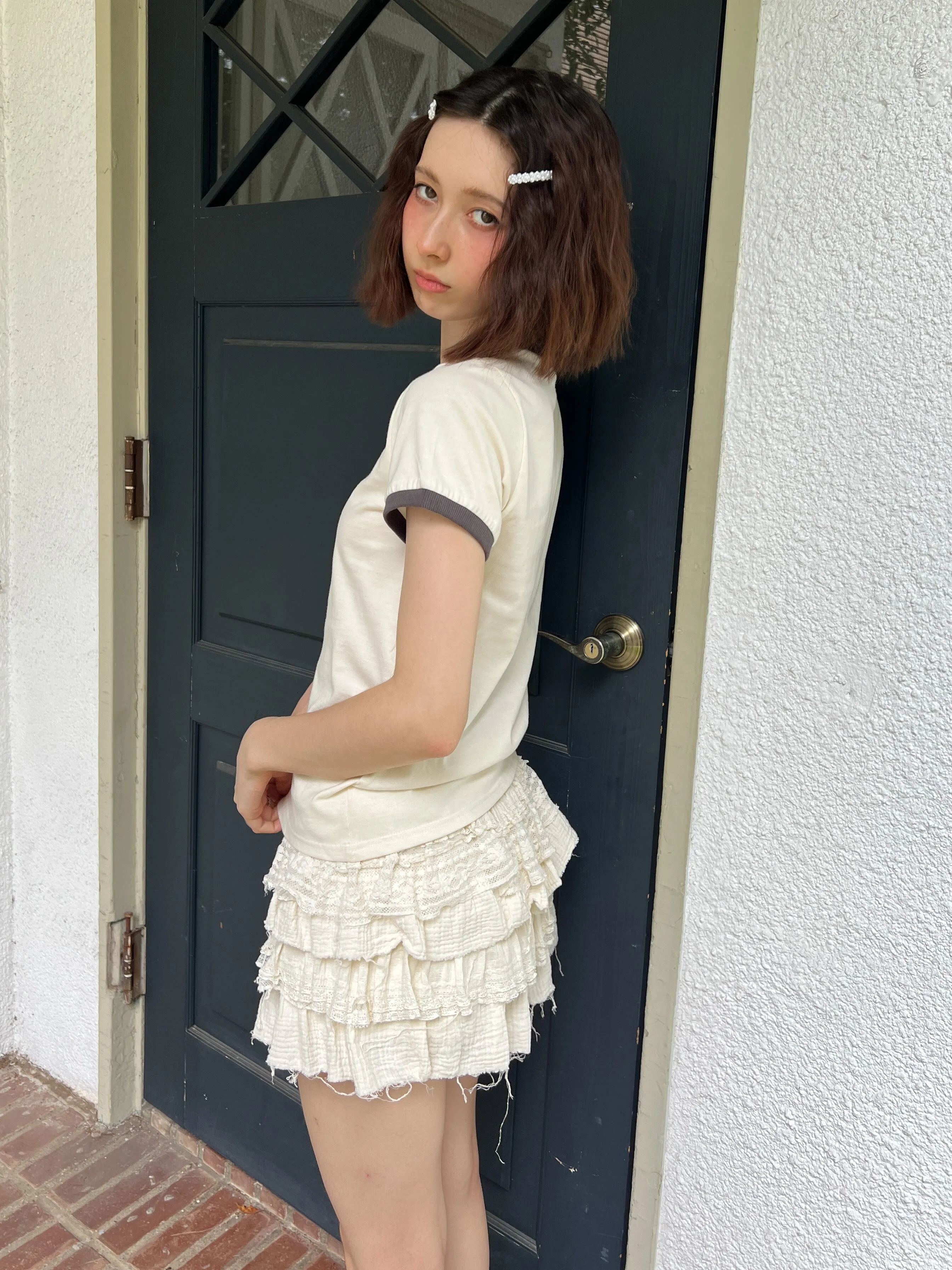 Tiered Lace Skort