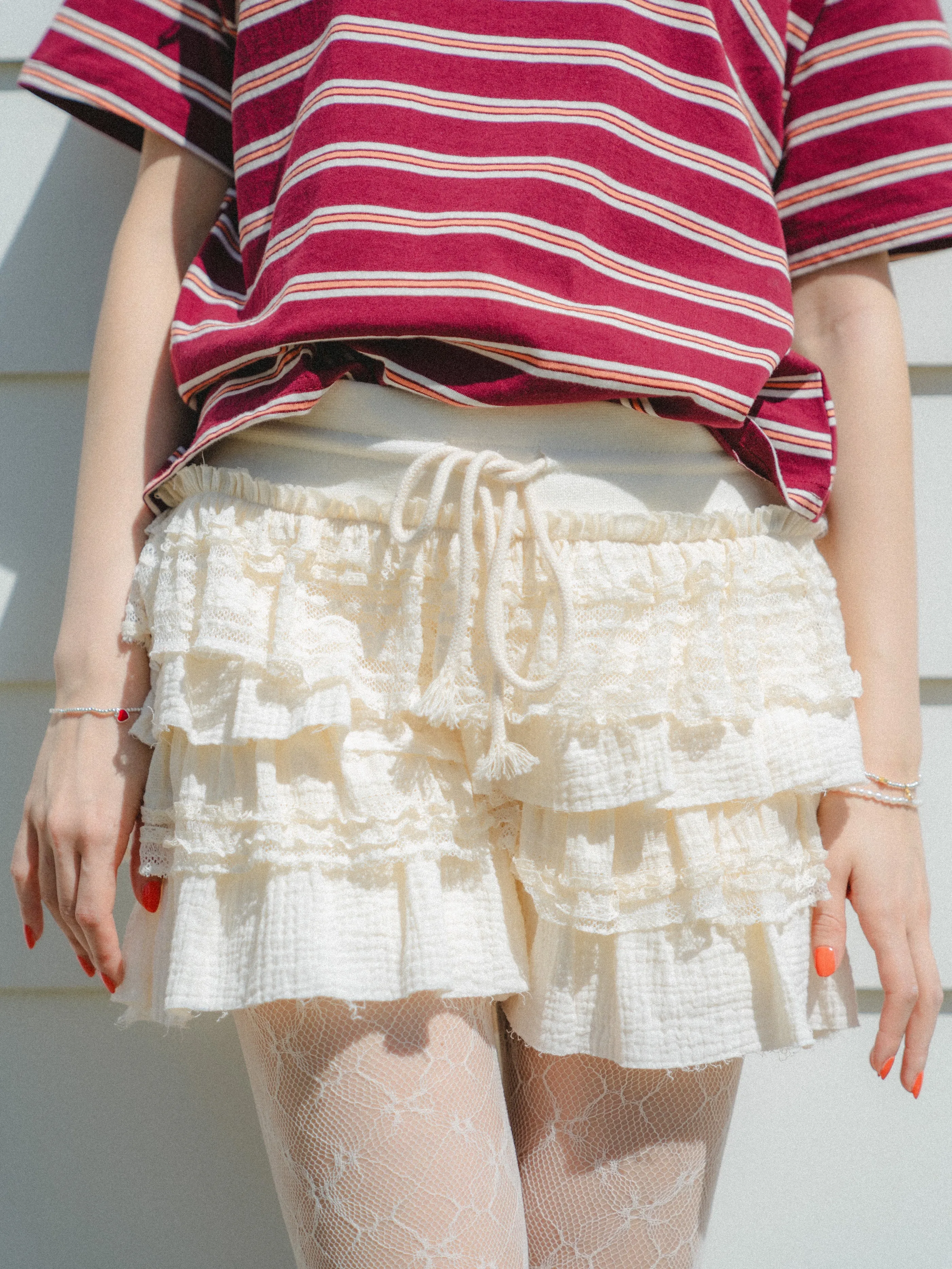 Tiered Lace Skort