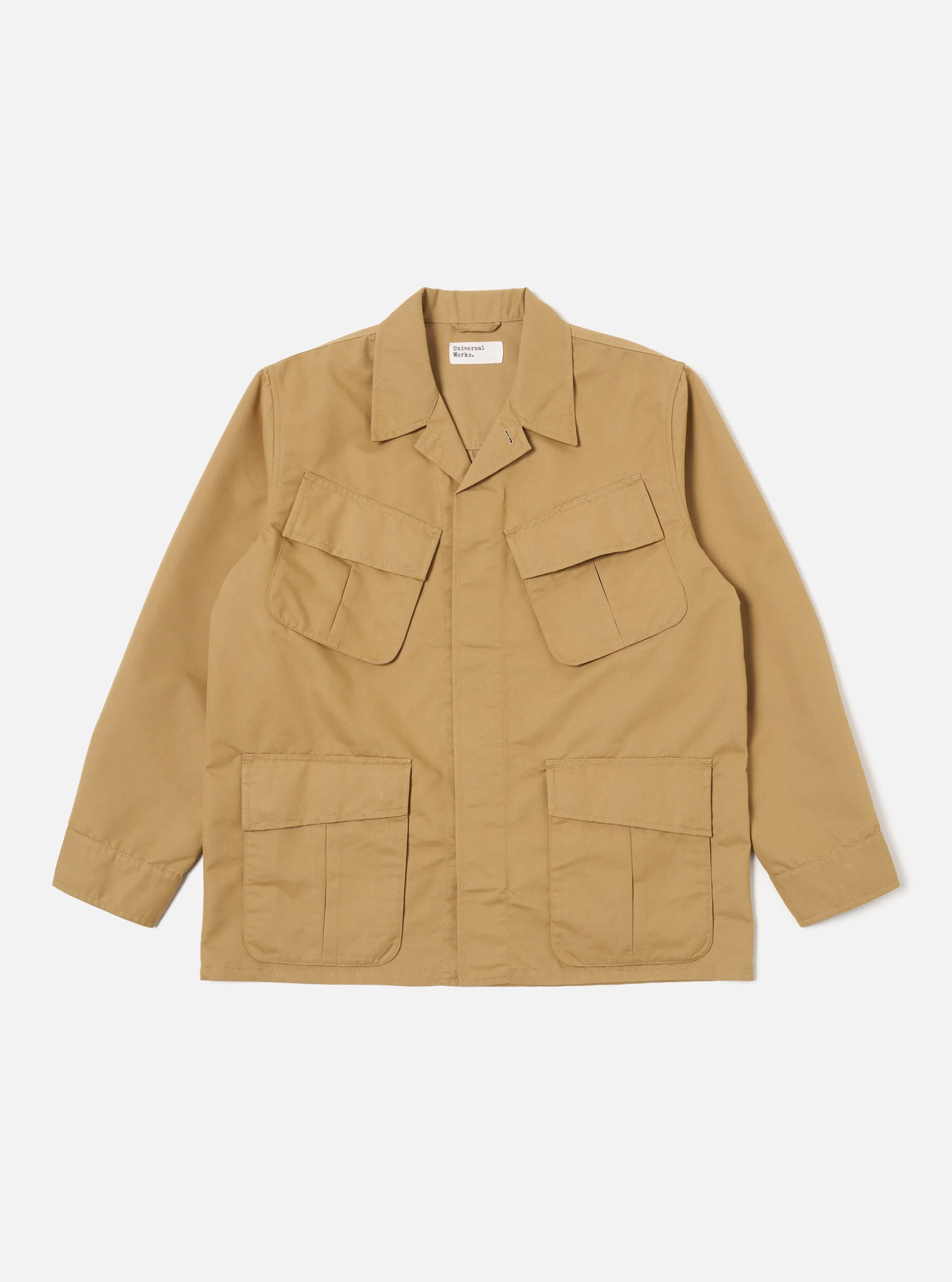 Universal Works Jungle Jacket in Sand Brushed Polytech