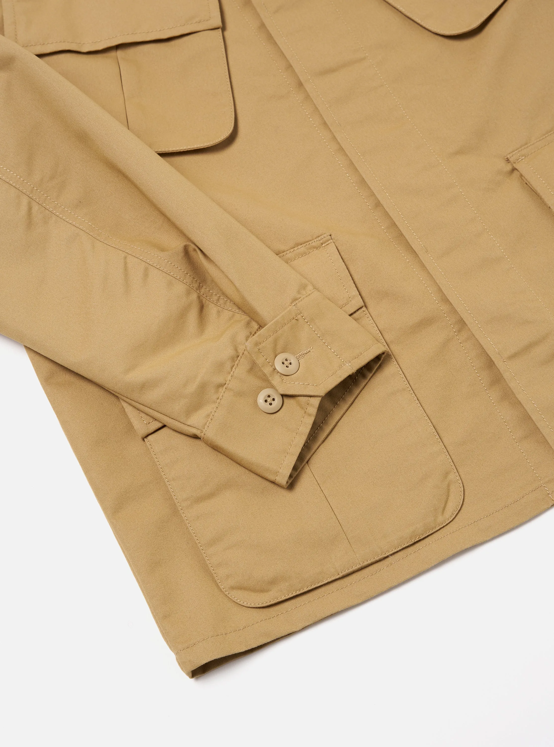 Universal Works Jungle Jacket in Sand Brushed Polytech