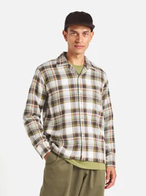 Universal Works L/S Camp Shirt in Pistachio Tahoe Check