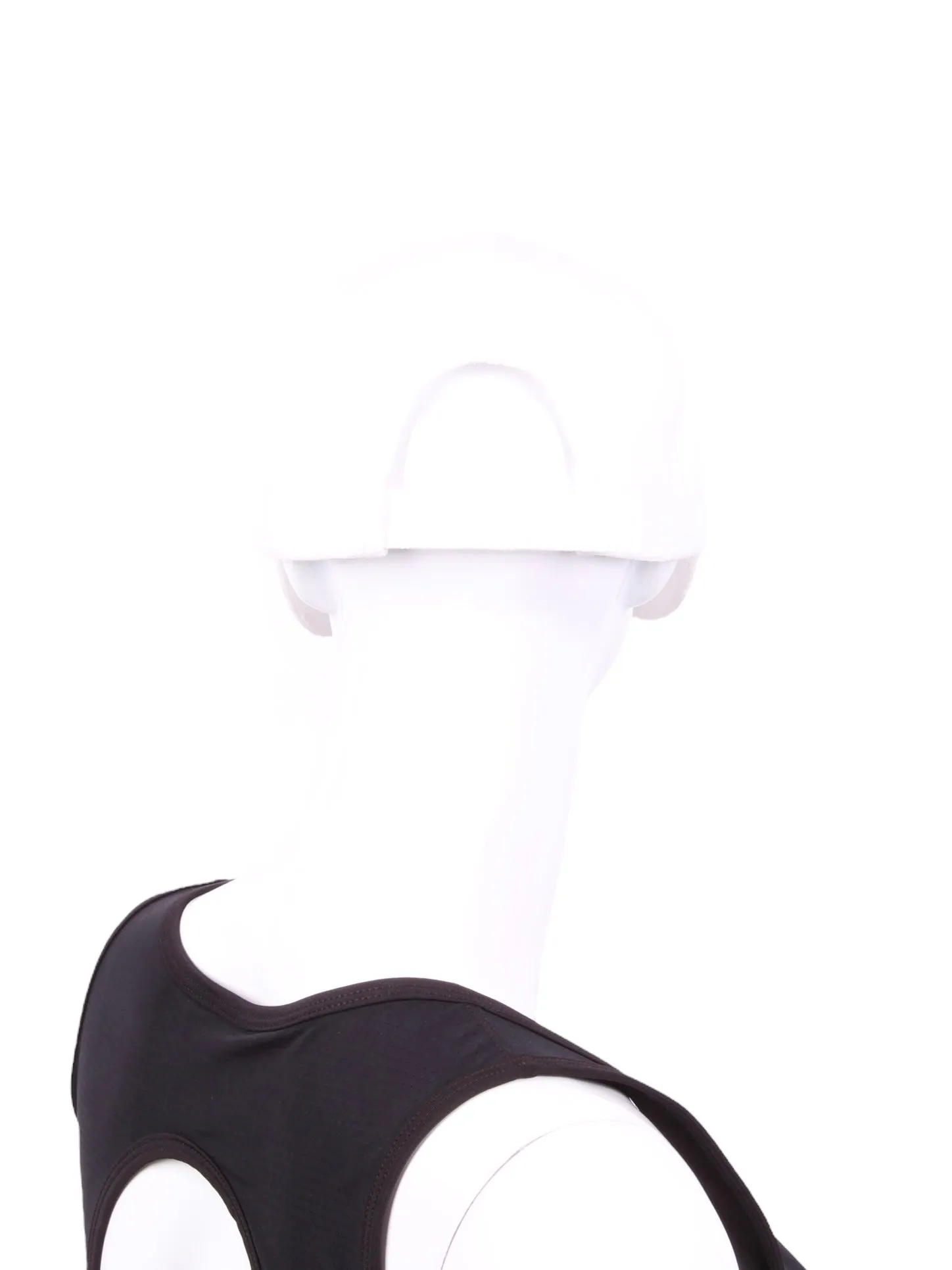 White Faux Suede LLT Logo Hat