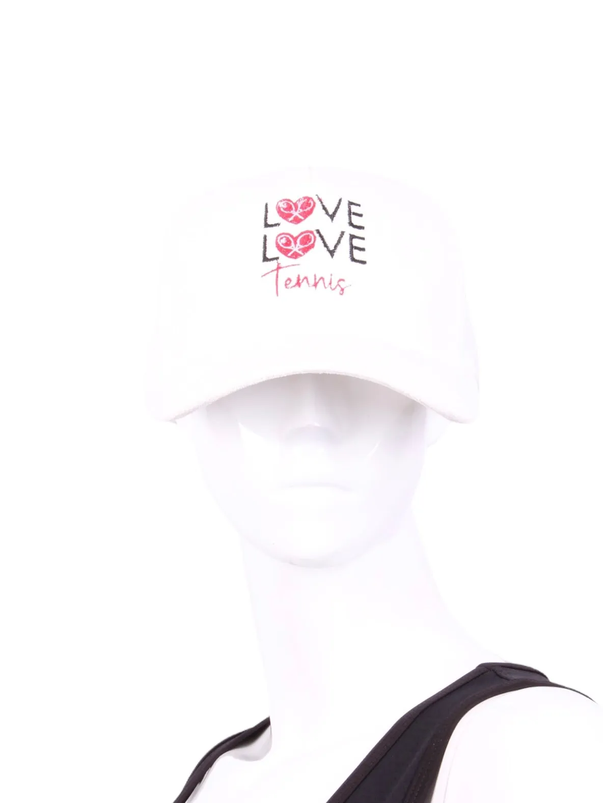 White Faux Suede LLT Logo Hat