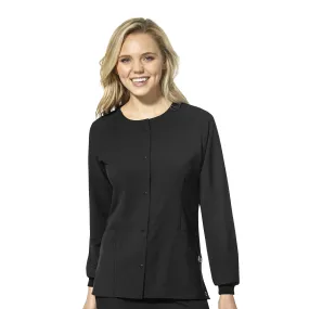 WonderWink W123 Women's 8155 Crew Neck Snap Jacket